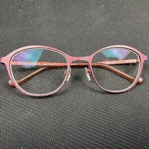 LAFONT - ISSY & LA VOICI 100 47-18-129 Eyeglasses Pink Sprinkle Metal Frame